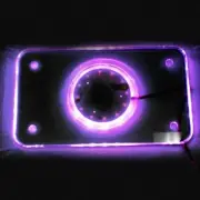 Purple LED License Plate Carrier Holder Frame (TBL02)