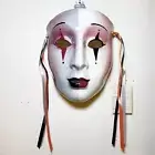 Clay Art The About Face Line Mardi Gras Masquerade Jester Mask Wall Hanging NWT