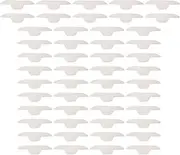 kokiya 50x Disposable Collar Protector Sweat Pads Feel Fresh Dry All day Peel and Sticks Comfortable Collar Sweat Pads Shirt Neck Liner, L