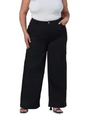 [Indigo Tonic] Sully Wide Leg Jean in Black