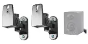 (2) Hidden Wall Mount Swivel Brackets For Samson SAM30 Studio Monitor Speakers
