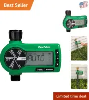 7-Day Digital Hose Timer with One-Touch Override - Battery Operated Convenience