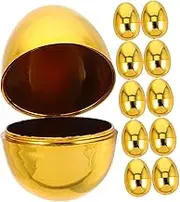 BESTYASH 12Pcs Fillable Plastic Easter Eggs for DIY Projects Cute Easter Candy Boxes for Easter Decorations Packaging