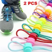 1Pairs No Locking Shoe Laces Unisex Elastic Sneaker Shoelaces Sport Shoestring