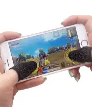 Gaming Finger Sleeve 10 Pack Breathable Fingertips Mobile Screen Game Controller