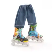 Skateboard Scooter Sneaker Shoes Toy Colorful Finger Roller Skates Training Prop