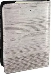 [EdWal] Orchid Print Passport Cover with Credit Card Holder Leather Passport Case, for Women Men Family ID Travel, Black, One Size