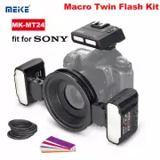Meike MK-MT24 MK-MT24S Macro Twin Flash Kit Dual Flash Speedlite for Sony DSLR