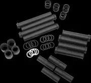 DS Black Pushrod Tube Cover Kit for Harley Softail Springer Classic 05-07