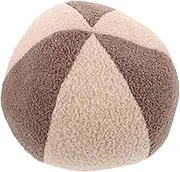 TOBBOMEY Soft Round Pillow Furry Decor Pillow Spherical Shaped Pillow for Living Room Couch