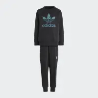 在飛比找momo購物網優惠-【adidas 愛迪達】套裝 上衣 長褲 大童 男童 女童 