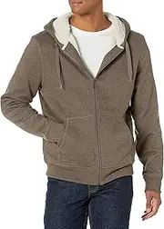 [Amazon Essentials] Men's Sherpa-Lined Full-Zip Hooded Fleece Sweatshirt