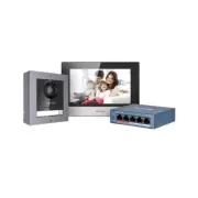 Hikvision 2MP IP PoE Stylish Video Intercom Kit Mobile Answer Live-Viewing