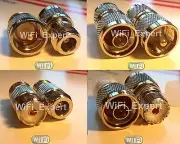 1 x UHF Male PL-259 Female SO-239 To N Male Female COAX RF Connector Adapter USA