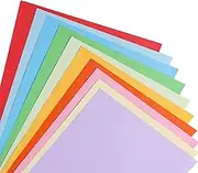 A4 70gsm Coloured Art Paper Card, Origami Paper,10 Colours,Fold Craft Paper for Kids,Paper for Arts and Crafts Projects- Assorted Pack, 100 Sheets