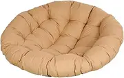 Ronyme Round Cushion for Hanging Egg Chair, Outdoor Swing Seat Pad for Garden, Khaki, as described