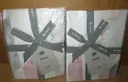 TWO West Elm 400-Thread-Count Organic Sateen Crystal Geo Shams EURO Pink New