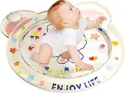 Vgvgaj Sensory Water Mat,Inflatable Foldable Cooling Play Mat - Built-in Floating Stars, Portable Activity Center for Boys and Girls