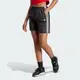 【ADIDAS】LONG SHORTS 短褲 女 黑色-IB7301