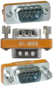 Lot50 DB9pin Male~M,MM Null/Nul Modem Serial RS232 cable gender changer Adapter