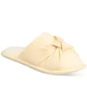 Charter Club Women's Slip-on Twisted Slippers, Pineapple Cream, XL