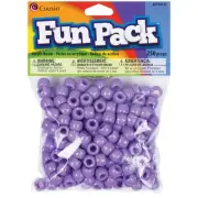 CousinDIY Fun Pack Acrylic Pony Beads 250/Pkg-Purple 5A002F70-34131