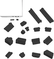 USB C Plug Cover - USB C Dust PluComputer Port Plug | 16PCS Dust Plugs Cover, Soft Silicone Computer Port Anti Dust Plugs, Dust Covers Stoppers For Computer PC Laptop Port, RJ45 USB Audio Type C Plugs