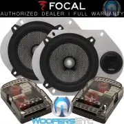 pk FOCAL 130AS COMPONENT SPEAKERS TWEETERS CROSSOVERS & 6X8" 5X7" ADAPTER PLATES