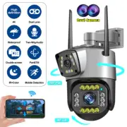 Dual Lens 1080P WiFi IP Camera Wireless Outdoor CCTV PTZ Home Security IR Cam