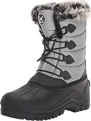 [ARCTIX] Women's Winter Boot, Below Zero, Snow Boot, Waterproof, Mid-Calf, Pull-On, Flat Heel, Round Toe, Faux Fur Lining, Fabric Insole, Comfort Lifestyle, Snow Use