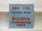 Bulova 6BU - Watch Part #13 - Ratchet Wheel - Factory Replacement / Repair