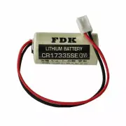 NEW FDK CR17335SE 3V 2/3A Battery for Industrial and Memory Applications w/ Plug