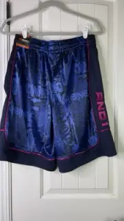 And1 Mens Basketball Gym Workout Shorts Sz S Surf Blue Graffiti NWT