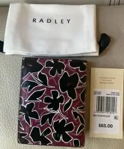 Radley London Bloom Trifold Card Holder Wallet in Merlot Cardholder NWT
