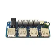 1X 5V Power Supply 4-Way USB Distribution Board Expansion Module Button Control