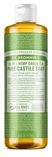 Dr. Bronner's Pure-Castile Soap Liquid Green Tea 473ml
