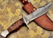 Handmade Damascus Steel 13" Knife - Rosewood With Damascus Steel Guard Handle