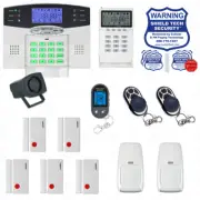 WIRELESS HOME SECURITY SYSTEM LCD BURGLAR HOUSE ALARM VOIP PHONE LINE DIALER GL