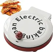 Multifunctional Electric Pizza Oven, 9In Energy Efficient Pizza Maker, 1000W High Power, 2.5-3.5Cm Suspension Distance, Non-Stick Coating, Double-Sided Heating, One-Button Switch, Suitable for Pizza