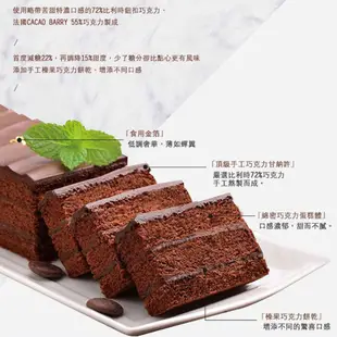 【Aposo法式甜點】巧克力黑金磚(18cm) 艾波索 巧克力 金箔 伴手禮 甜點 派對 蛋糕 分享日