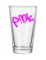 Pink The Artist - Rock and Roll Pop - 16oz Pint Beer Glass Pub Barware Cocktail