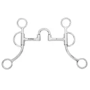 JK BAR H EQUINE Western Argentine Shank Bit with Correction Mouthpiece
