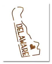 Delaware Stencil - Reusable Color, Draw, Paint Custom Stencil Art