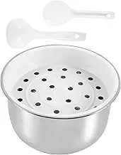 NOLITOY Rice Cooker Pot Fine Details Stainless Steel Electric Cooker Pot Versatile for Soup Cake