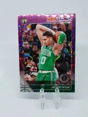Jayson Tatum 2019-20 NBA Hoops Premium Stock Purple Disco Prizm #6 Celtics