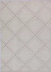 Marique Kenilorea Beige Geometric Flatweave Rug