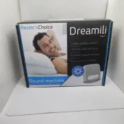 NIB Resters Choice Dreamili Portable White Noise Sound Machine Auto Off Timer
