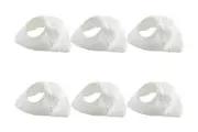 Pool Snooker Billiard Table White Empire Rail Pocket Nets Set of 6