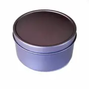 Lot of 24 Mimi Metal Tins - 10 Oz. Deep Round Screw Top Tin Containers - Silver