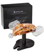 Spaceship Whiskey Decanter Sets for Men, Spacecraft Limited Edition, 2 Oak